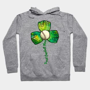 St Patricks Day Shamrock Baseball, Proud Baseball Mom Hoodie